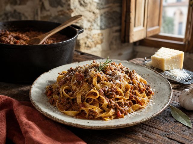 Pasta ragù Veneton tapaan